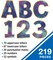 Carson Dellosa 219-Piece Galaxy Cutout Letters, 4" Marble and Gold Dot Upper and Lowercase Alphabet, Numbers, Punctuation, and Symbols for Bulletin Board, Posterboard, Party, and Classroom Decor